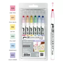 Pisaki Kuretake Clean Color Dot Single Mild Colors 6 set TCSD-6100/6V