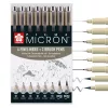 Cienkopisy Sakura Pigma Micron 8 Cool Gray Set POXSDK8C