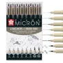 Cienkopisy Sakura Pigma Micron 8 Cool Gray Set POXSDK8C