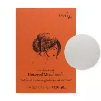 Blok SMLT Art Universal Pad Mixed Media 200 gsm 40 ark. Kobieta A5 Klejony 5MIXA-40