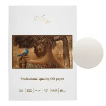 Blok SMLT Art Professional Oil Paper 230 gsm 10 ark. Niebieski Ptak 20 x 28 cm Szyty TS-10(230)STPR