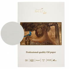 Blok SMLT Art Professional Oil Paper 230 gsm 10 ark. Niebieski Ptak 20 x 28 cm Szyty TS-10(230)STPR