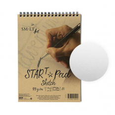 Blok SMLT Art Start Pad Sketch 90 gsm 20 ark. A5 Spirala 5ES-20TS