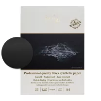 Blok SMLT Art Professional Quality Black Synthetic Paper 155 gsm 10 ark A4 PS-10(155)/PRO/BLACK