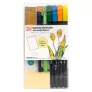 Zestaw Kuretake Exploring Watercolor How to Paint Flowers Wet on Wet EW-3