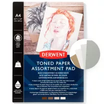 Blok Derwent Toned Paper Assortment Pad 120 gsm A4 2306020