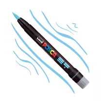 Pisak Uni Posca PCF-350 Brush 8 Light Blue