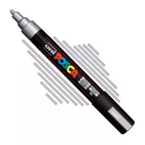 Pisak Uni Posca PC-5M Bullet Shaped 1,8 - 2,5 mm 26 Silver