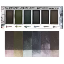 Farby Kuretake Gansai Tambi Graphite Colors 6 set MC20GR/6V