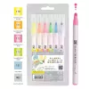 Pisaki Kuretake Clean Color Dot Single Highlight  Colors 6 set TCSD-6100/6VC