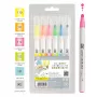 Pisaki Kuretake Clean Color Dot Single Highlight  Colors 6 set TCSD-6100/6VC