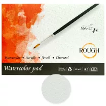 Blok Do Akwareli SMLT Art Watercolor Pad Rough Recycled 260 gsm 20 ark. A3 3AS-20(260)/Rough
