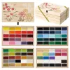 Farby Kuretake Gansai Tambi 100 Color set Wooden Box MC20/100WD3