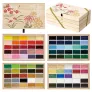Farby Kuretake Gansai Tambi 100 Color set Wooden Box MC20/100WD3