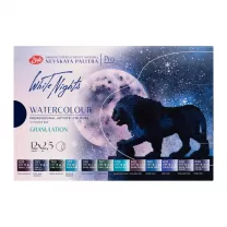 Akwarele Białe Noce 12 White Nights Granulating set 19422005