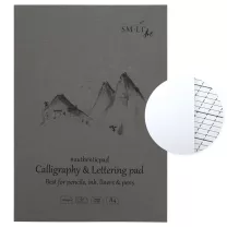 Blok SMLT Art Calligraphy & Lettering 100 gsm 50 ark. Góry A4 Klejony KP-50