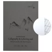 Blok SMLT Art Calligraphy & Lettering 100 gsm 50 ark. G&oacute;ry A4 Klejony KP-50