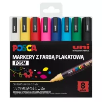 Markery Posca Zestaw PC-5M 1,8 - 2,5 mm 8 set