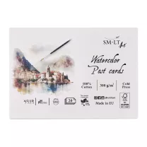 Blok Poczt&oacute;wkowy SMLT Art Watercolor Post Cards 300 gsm Cold Press 100% Cotton PC-20(300)/FSC