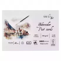 Blok Pocztówkowy SMLT Art Watercolor Post Cards 300 gsm Cold Press 100% Cotton PC-20(300)/FSC