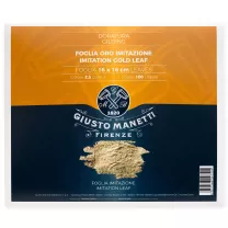 Szlagmetal Giusto Manetti Imitation 16 x 16 cm 100 Płatków Bez Przekładek Gold 2,5 Colour