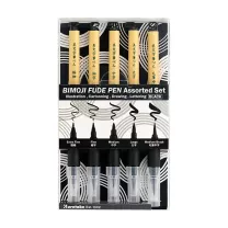 Zestaw Kuretake Inktober 2025 Bimoji Fude Pen Assorted 5 set XT/5V2