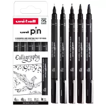 Pisaki do Kaligrafii Uni Pin Calligraphy 5 set ASP015