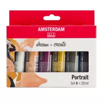 Farby Akrylowe Talens Amsterdam 6 x 20 ml Portrait&nbsp;17820502