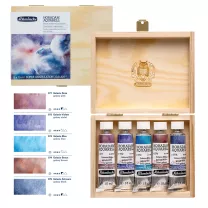 Farby Akwarelowe Schmincke Horadam Super Granulation 5 x 15 ml Galaxy Wooden Box set 74842