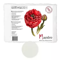 Papier Bawełniany Akwarelowy Maestro 400 gsm Cold Pressed  5 ark. A4 Jaskier 8014