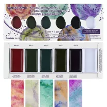 Farby Kuretake Gansai Tambi Granulating Colors 5 + 1 pan set 2 MC20GN2/5V