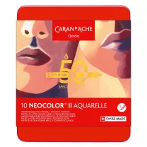 Pastele Caran d'Ache Neocolor II Aquarelle 10 set Portrait 7500916