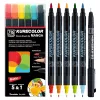Pisaki Kuretake Kurecolor Fine & Brush For Manga 5+1 Basic CNKC-2200N/6VBA