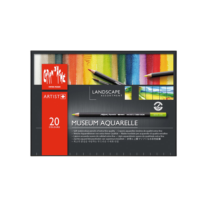 Caran D'Ache Museum Aquarelle Matita Acquerellabile - Blu Notte, Alta Qualità Per Artisti E Disegno Artistico - 5