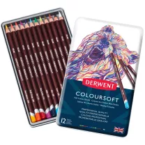 Kredki Derwent Coloursoft 12 set 0701026