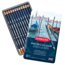 Kredki Akwarelowe Derwent Watercolour 12 set 32881