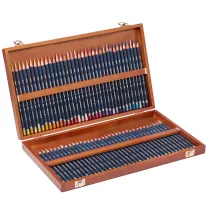 Kredki Akwarelowe Derwent Watercolour 72 set Wooden Box 32891