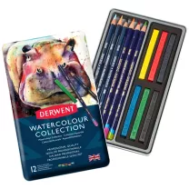 Kredki Akwarelowe Derwent Watercolour Collection 12 set 0700303
