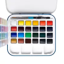 Farby Akwarelowe Daler Rowney Aquafine Travel Set 24 Metal Box 131900924