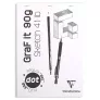 Blok Szkicowy W Kropki Clairefontaine Graf It Dot White 90 gsm A4 80 ark. 96691C