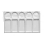 Paleta Porcelanowa Do Akwareli Ami Prostokątna 11,0 x 19,5 cm 10 Kom&oacute;r 575221